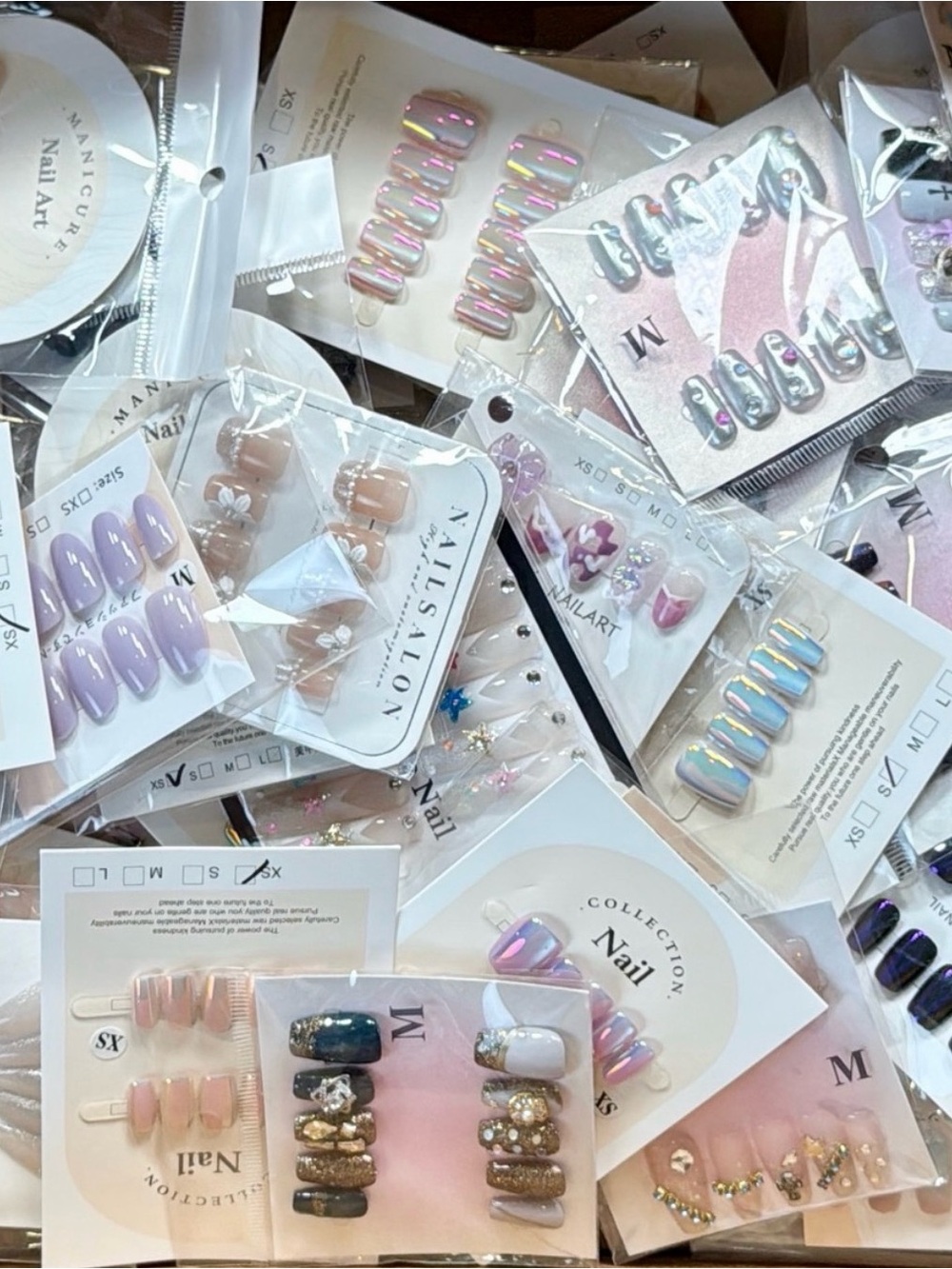 $6 press on nails beautiful builder gel hand-painted acrylic and more